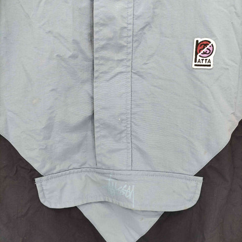 ステューシー Stussy トリコカラー ナイロンアノラックパーカー メンズ import:L