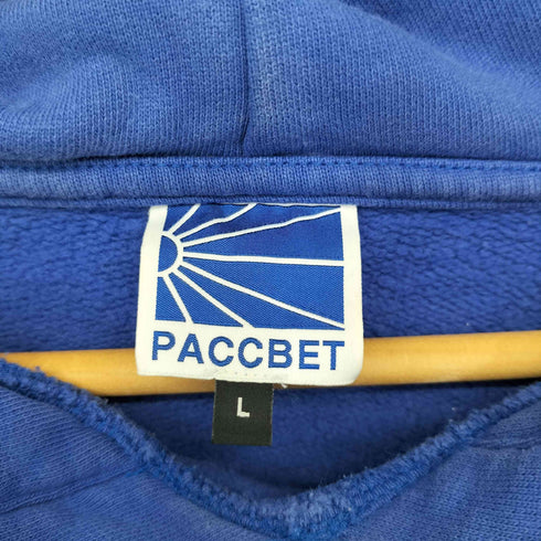 ラスベート PACCBET ロゴ刺繍 プルオーバーパーカー レディース import:L