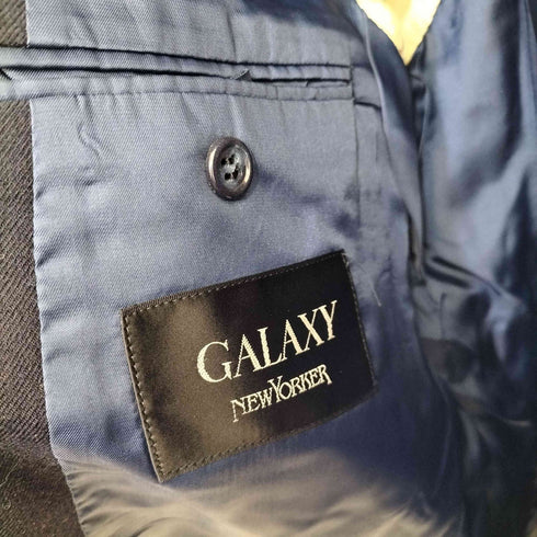 ニューヨーカー NEWYORKER GALAXY 紺ブレ 金釦 ウール 2B テーラードジャケット メンズ A6