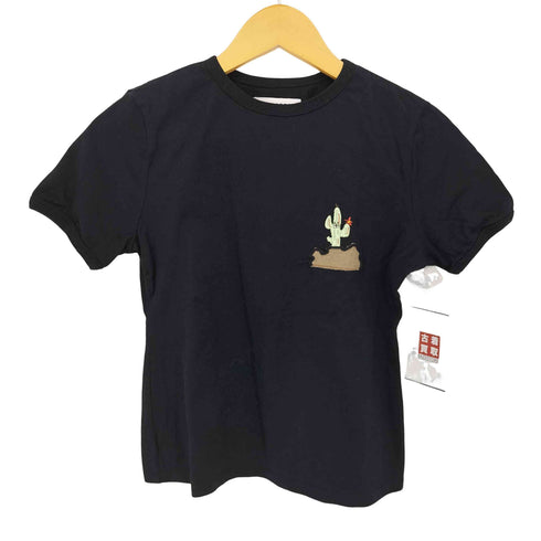 ティーモダンストリートウエア TTT_MSW サボテン刺繍 Tシャツ レディース