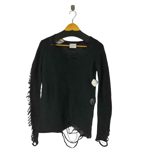 セブンユリウス _7 JULIUS 09AW SILK MOHAIR YARN ダメージ加工ニット メンズ JPN:1