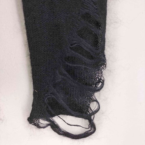 セブンユリウス _7 JULIUS 09AW SILK MOHAIR YARN ダメージ加工ニット メンズ JPN:1