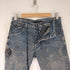 セブンユリウス _7 JULIUS 10AW アークドデニムパンツ クラッシュ加工 ボタンフライスキニーパンツ メンズ JPN:1