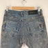 セブンユリウス _7 JULIUS 10AW アークドデニムパンツ クラッシュ加工 ボタンフライスキニーパンツ メンズ JPN:1