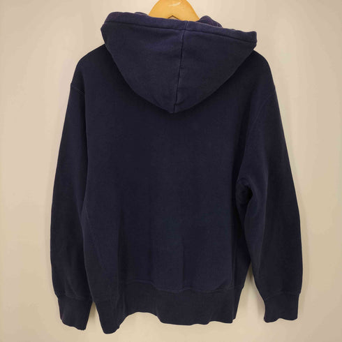 ポロバイラルフローレン Polo by RALPH LAUREN 90S ウィング R 67 刺繍 ヘンリーネック 後付け フード パーカー メンズ import:L