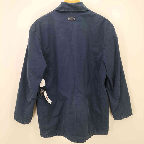 ポロバイラルフローレン Polo by RALPH LAUREN 90S 裏地フリース 比翼 ジップアップ ハンティング ジャケット メンズ import:S