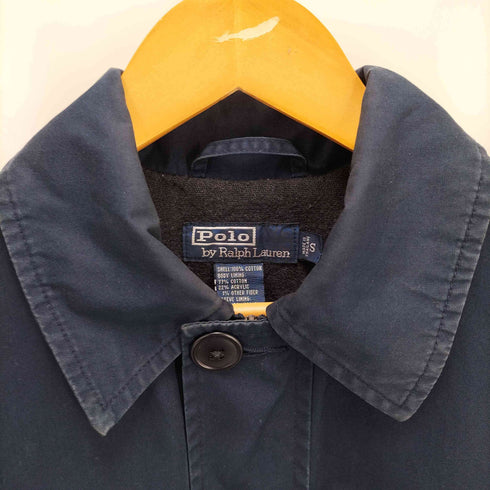 ポロバイラルフローレン Polo by RALPH LAUREN 90S 裏地フリース 比翼 ジップアップ ハンティング ジャケット メンズ import:S