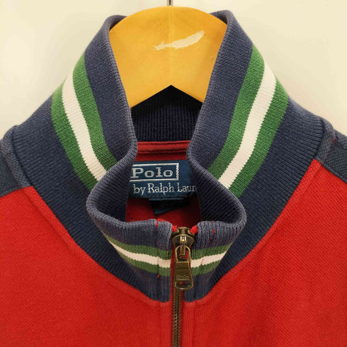 ポロバイラルフローレン Polo by RALPH LAUREN FINEST NEW YORK エンブレム 刺繍 フルジップ サイドライン トラックジャケット メンズ import:S