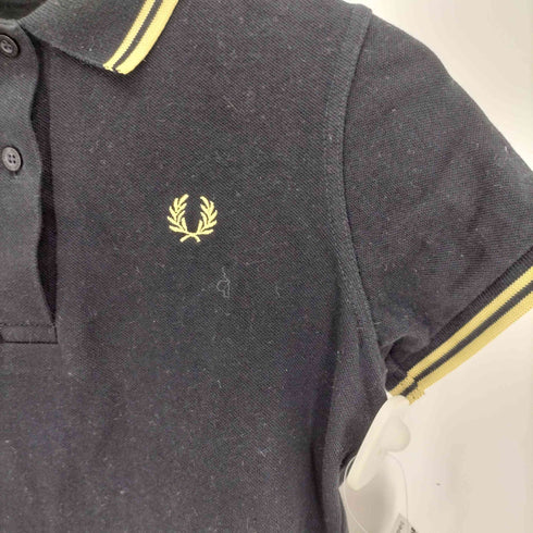 フレッドペリー FRED PERRY 英国製 ロゴ 刺繍 S/S ポロシャツ レディース UK:10