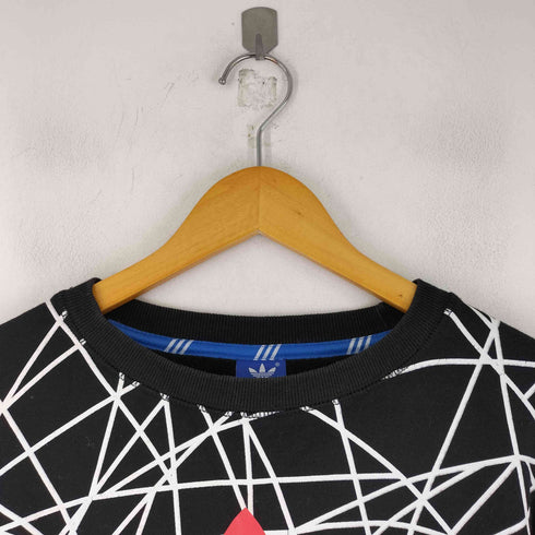 アディダスオリジナルス adidas Originals 総柄 フロントプリントクルーネックスウェット レディース JPN:XXL