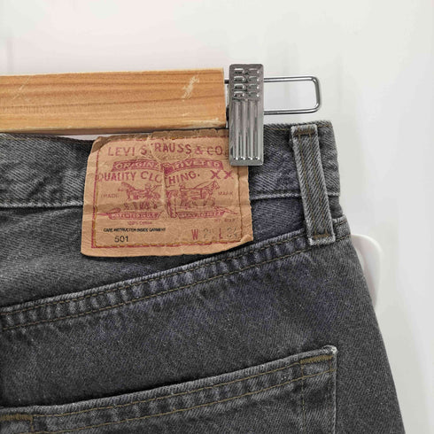 リーバイス Levis 90S USA製 先染めブラック 501 ボタン裏524 メンズ W29