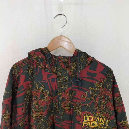 オーシャンパシフィック Ocean Pacific 総柄アノラックパーカー TECH THERMORE メンズ import:L