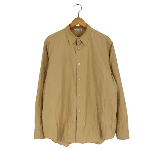 オーラリー AURALEE WASHED FINX TWILL SHIRT ウォッシュド フィンクス ツイル シャツ メンズ JPN:4
