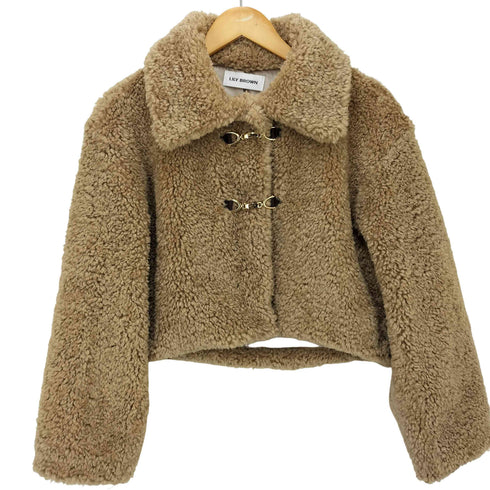 リリーブラウン Lily Brown 24AW バリエファーコート クロップド ボア ジャケット レディース ONE SIZE