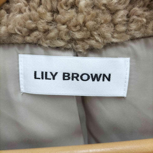 リリーブラウン Lily Brown 24AW バリエファーコート クロップド ボア ジャケット レディース ONE SIZE