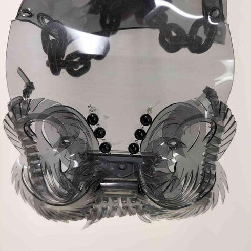 マメクロゴウチ Mame Kurogouchi Transparent Sculptural Mini Chain Bag PVC チェーン ハンド ミニ ショルダー バッグ レディース