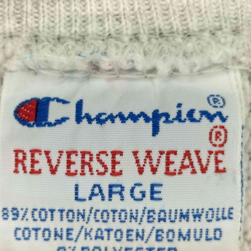チャンピオン Champion 90S MADE IN USA 刺繍タグ 二段プリント リバースウィーブ メンズ JPN:L