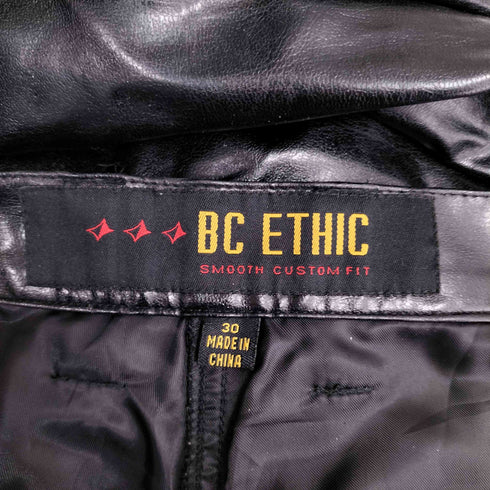 BC ETHIC PUレザー ストレートパンツ メンズ 30