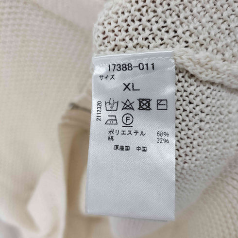 ドゥクラッセ DoCLASSE 鹿の子ニット・ジップジャケット レディース JPN:XL