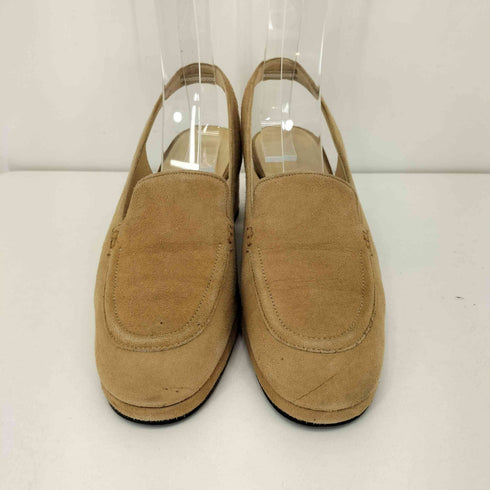 ヒロフ HIROFU バックベルト スエード ヒールローファー レディース JPN:23.5