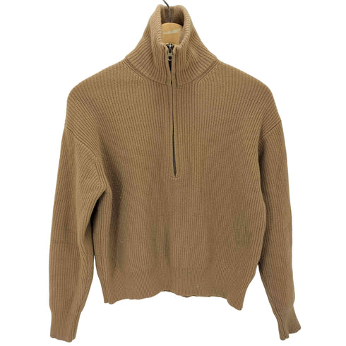 ユニクロシー UNIQLO:C プレミアム ラム ハーフ ジップ セーター レディース JPN:M
