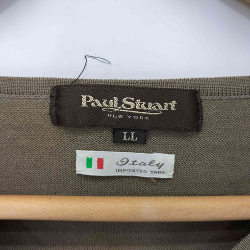 ポールスチュアート Paul Stuart MADE IN ITALY ウールVネックニット メンズ LL