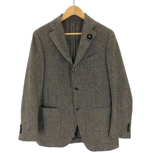 ラルディー二 LARDINI ネップツイードテーラードジャケット メンズ EUR:46