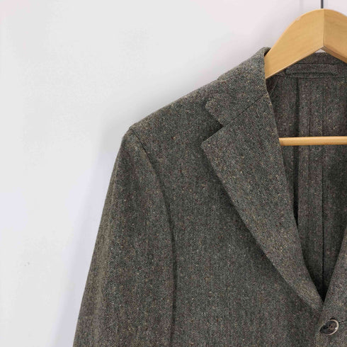 ラルディー二 LARDINI ネップツイードテーラードジャケット メンズ EUR:46