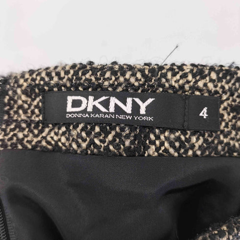 ダナキャランニューヨーク DKNY フェイクレザー ツィード ミニスカート レディース JPN:4