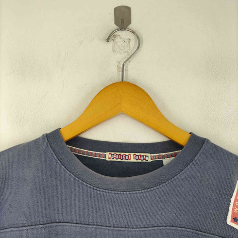 MOONLIGHT GRAHAM フロント刺繍プリントクルーネックスウェット メンズ import:XL