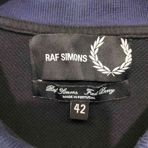 ラフシモンズ RAF SIMONS 刺繍デザイン鹿の子ポロシャツ メンズ 42