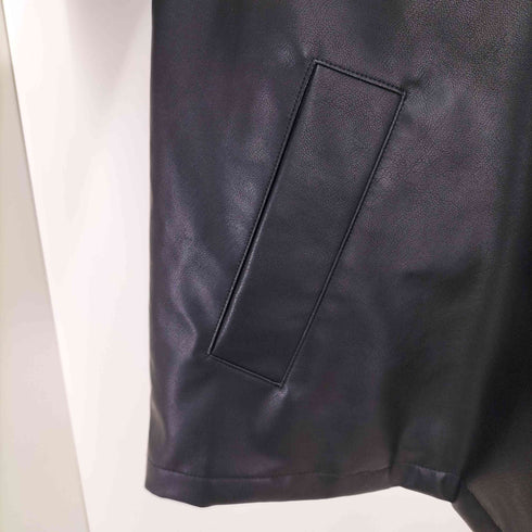 WONDER WONDER Synthetic Leather Lose Jacket シンセティック レザー ルーズ ジャケット フェイクレザー メンズ JPN:M