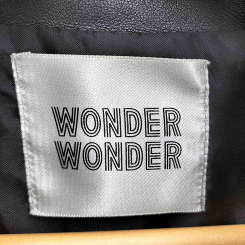 WONDER WONDER Synthetic Leather Lose Jacket シンセティック レザー ルーズ ジャケット フェイクレザー メンズ JPN:M