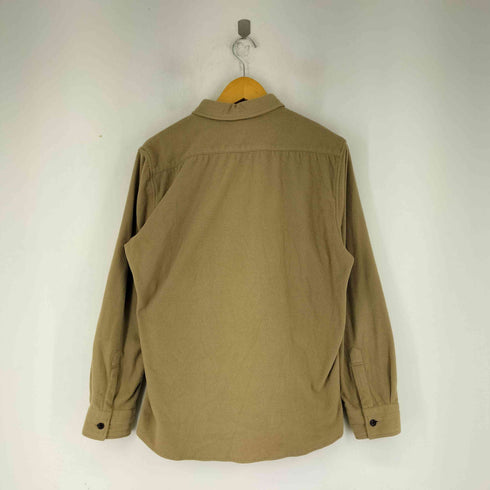 バーバリーブラックレーベル BURBERRY BLACK LABEL 胸元刺繍 L/S フリースシャツ メンズ JPN:3
