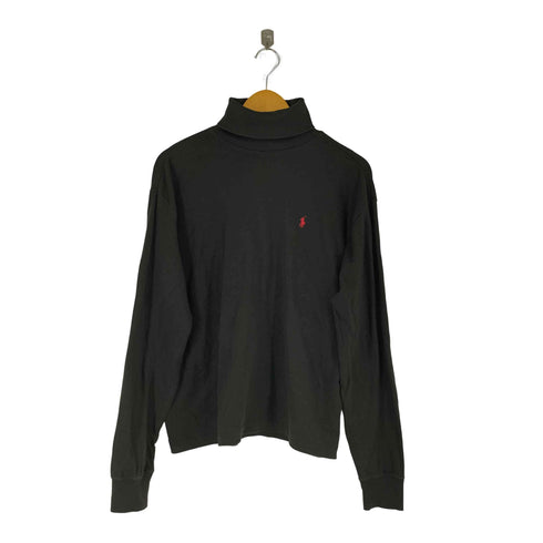 ポロスポーツラルフローレン POLO SPORT RALPH LAUREN 90S スモールポニー刺繍タートルネック L/S Tシャツ メンズ import:L