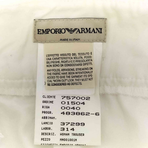 エンポリオアルマーニ EMPORIO ARMANI コットンパンツ レディース FR:36-38