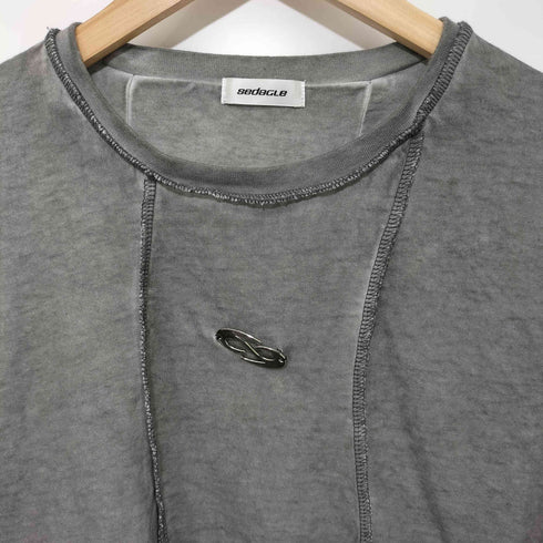 セダクル sedacle ブランドロゴプレート インサイドアウト ラインデザイン ショートスリーブクルーネックTシャツ メンズ JPN:M
