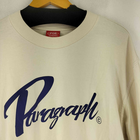 パラグラフ PARAGRAPH ロゴプリント L/S クルーネック Tシャツ メンズ