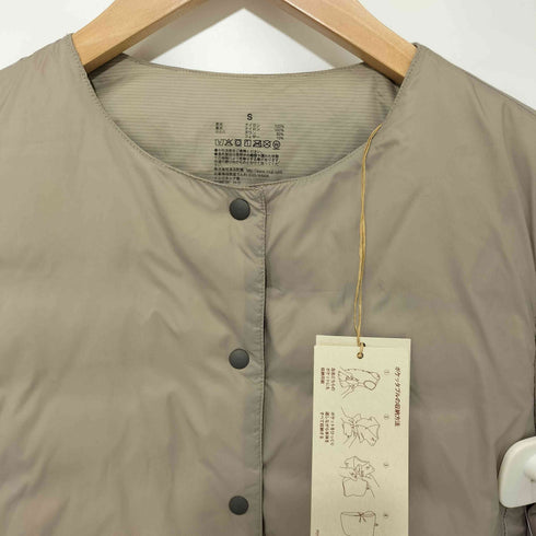 ムジルシリョウヒン 無印良品 軽量ダウンノーカラージャケット 帯電防止裏地 レディース JPN:S