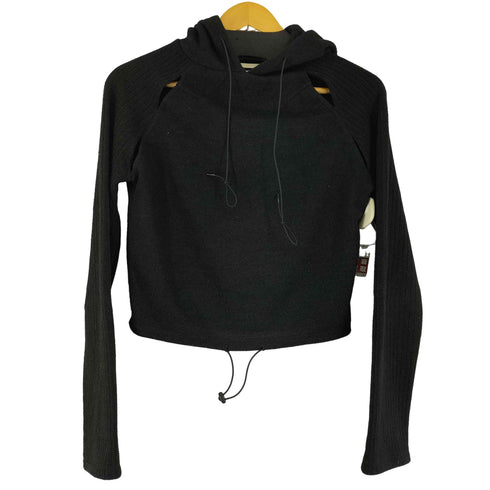TYPE SERVICE Knitted Side Slit Hoodie レディース