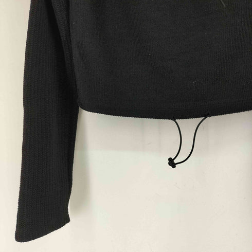 TYPE SERVICE Knitted Side Slit Hoodie レディース