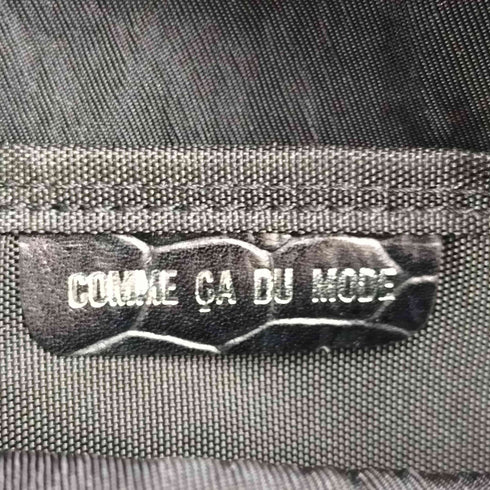 コムサデモード COMME CA DU MODE レザーパイピングナイロンバッグ レディース