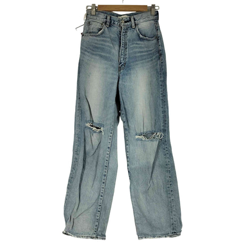 マウジー moussy ダメージ加工 デニムパンツ レディース