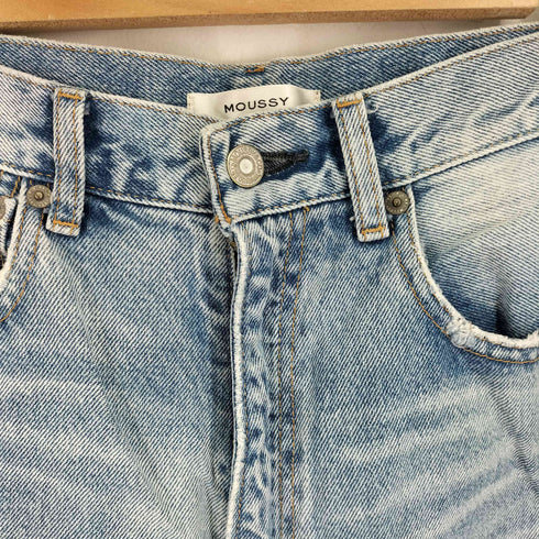 マウジー moussy ダメージ加工 デニムパンツ レディース