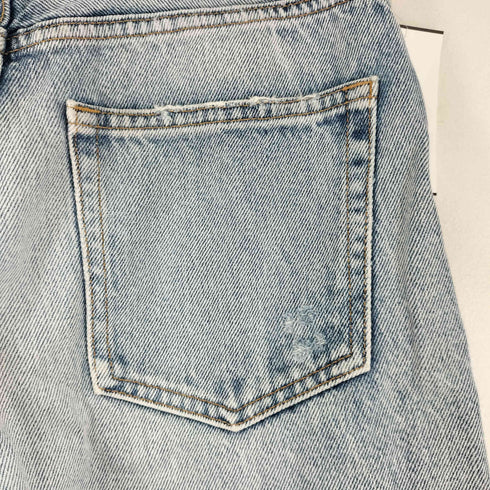 マウジー moussy ダメージ加工 デニムパンツ レディース