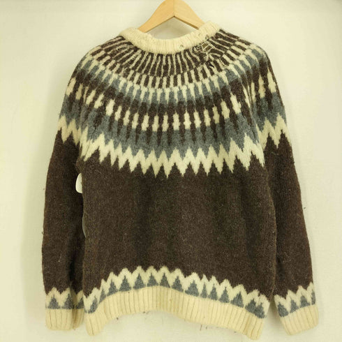 80S 英国製 Paul James Pure Wool ノルディック柄 セーター メンズ import:M
