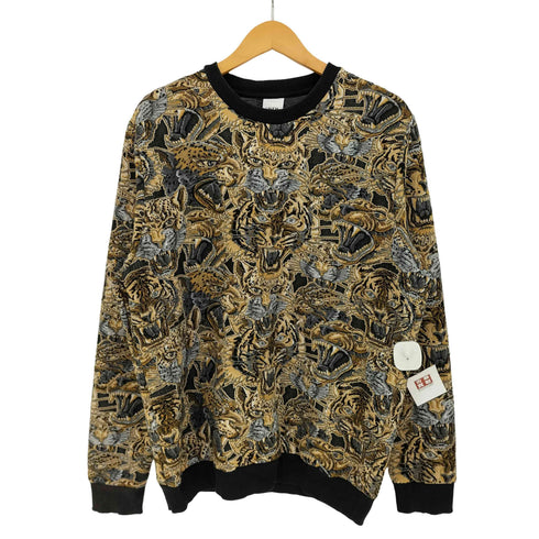 ザラ ZARA 虎柄 ジャガード クルーネックスウェット メンズ import:XL