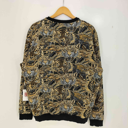 ザラ ZARA 虎柄 ジャガード クルーネックスウェット メンズ import:XL
