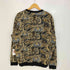 ザラ ZARA 虎柄 ジャガード クルーネックスウェット メンズ import:XL