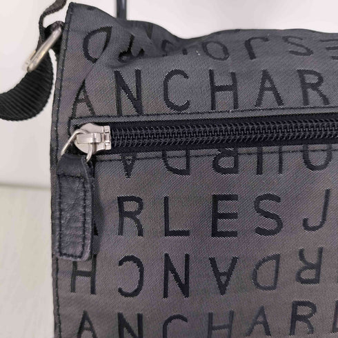シャルルジョルダン CHARLES JOURDAN ロゴ総柄 刺繍 ショルダーバッグ レディース